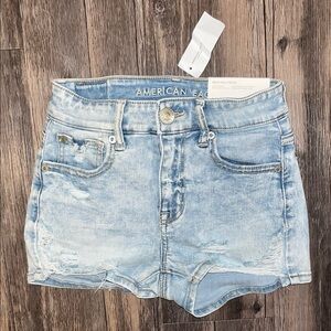 New With Tags American Eagle Outfitters Light Wash Jean Shorts